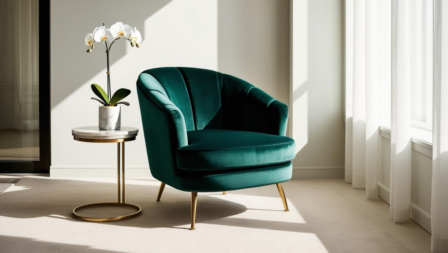 Modern Velvet Accent Chair